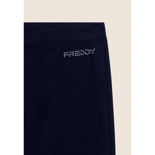 Pantaloni Sportivi Gamba Dritta con Cuciture a Cuore