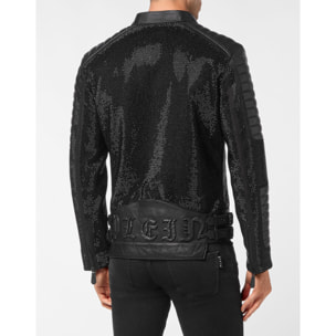 PHILIPP PLEIN Leather Biker