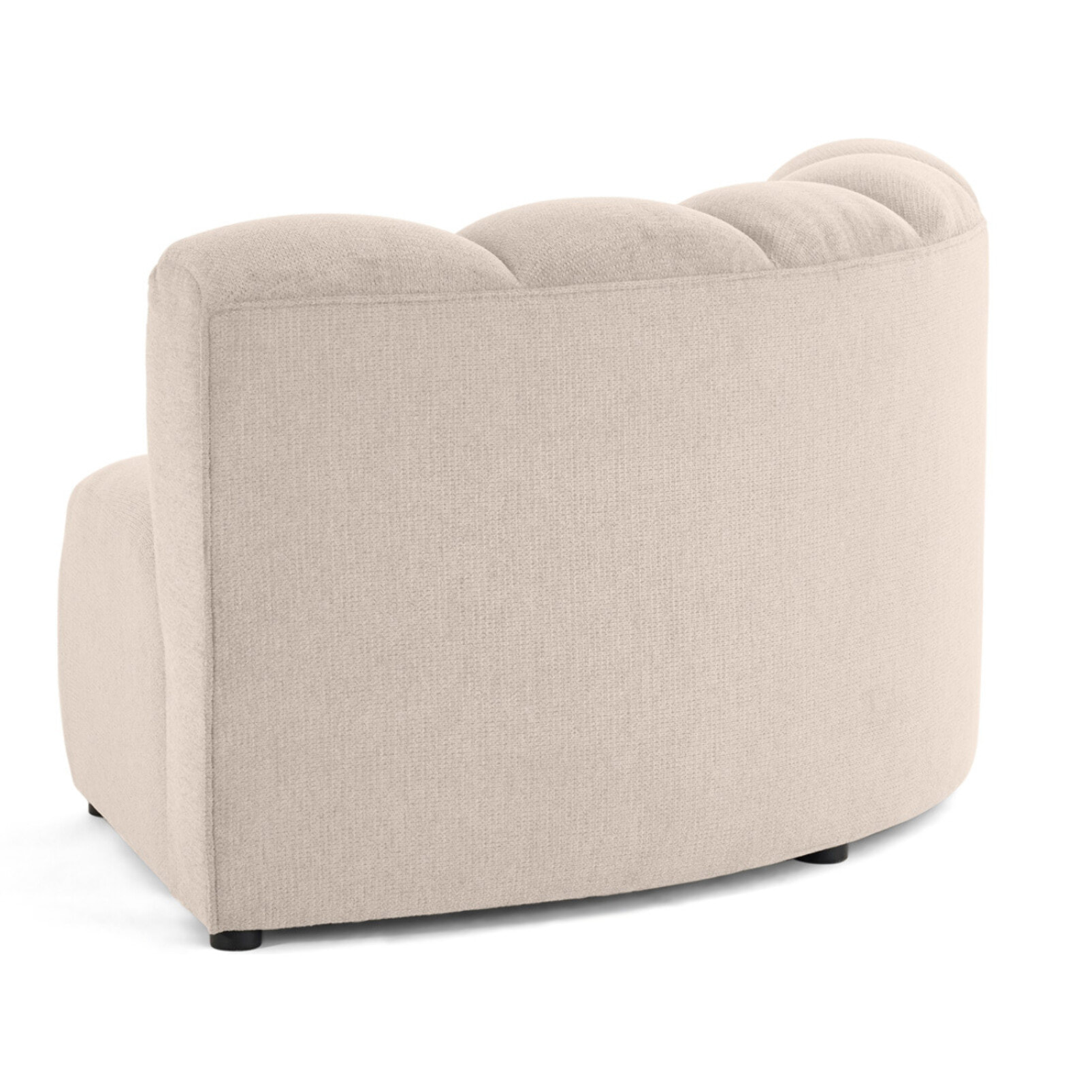 Debbie - module d'angle réversible en tissu texturé - Beige