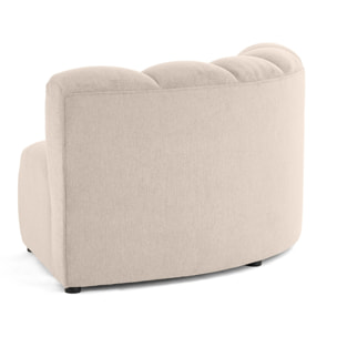 Debbie - module d'angle réversible en tissu texturé - Beige