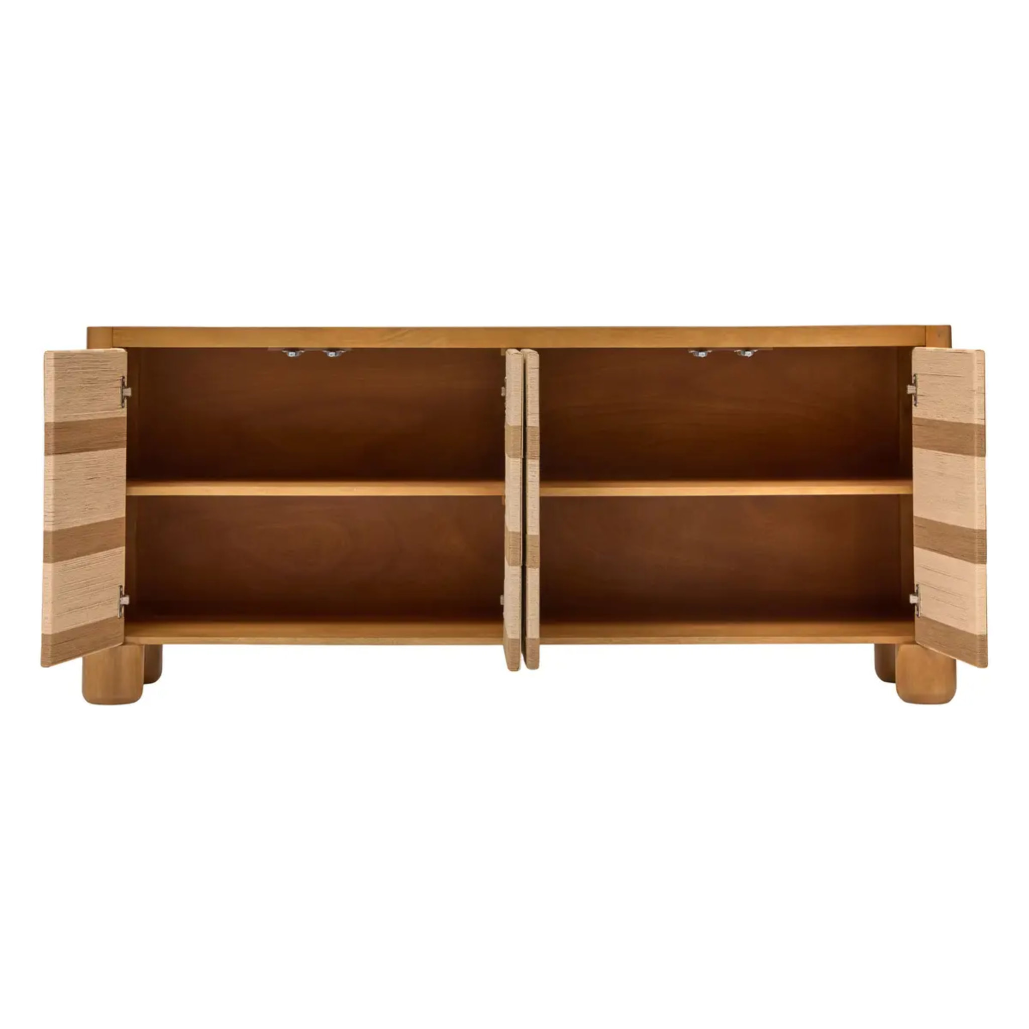 Buffet Netsi rectangulaire 75x175cm 4 portes beige