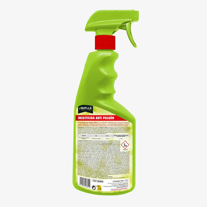 Insecticida Pulgón listo uso 750 ml Batlle