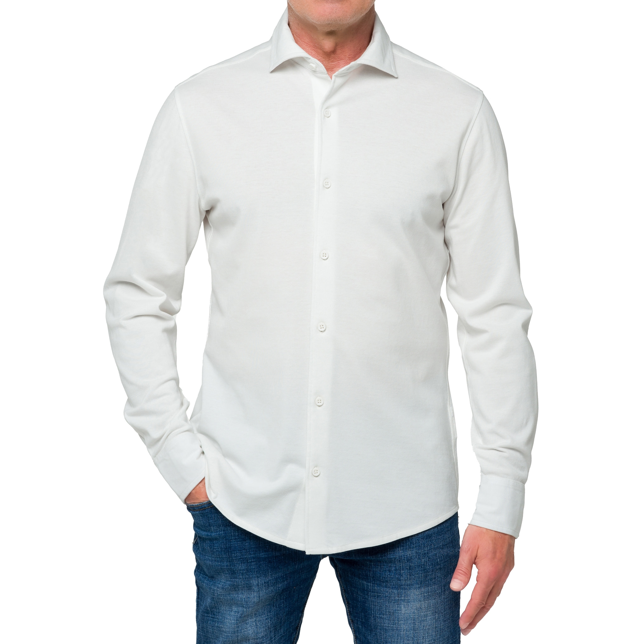 Camicia in cotone Hot Buttered Jefferson Bianco.