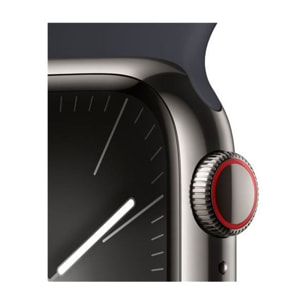 Montre connectée APPLE WATCH Serie 9 Cellular 41mm Acier/Graphite Minuit S/M