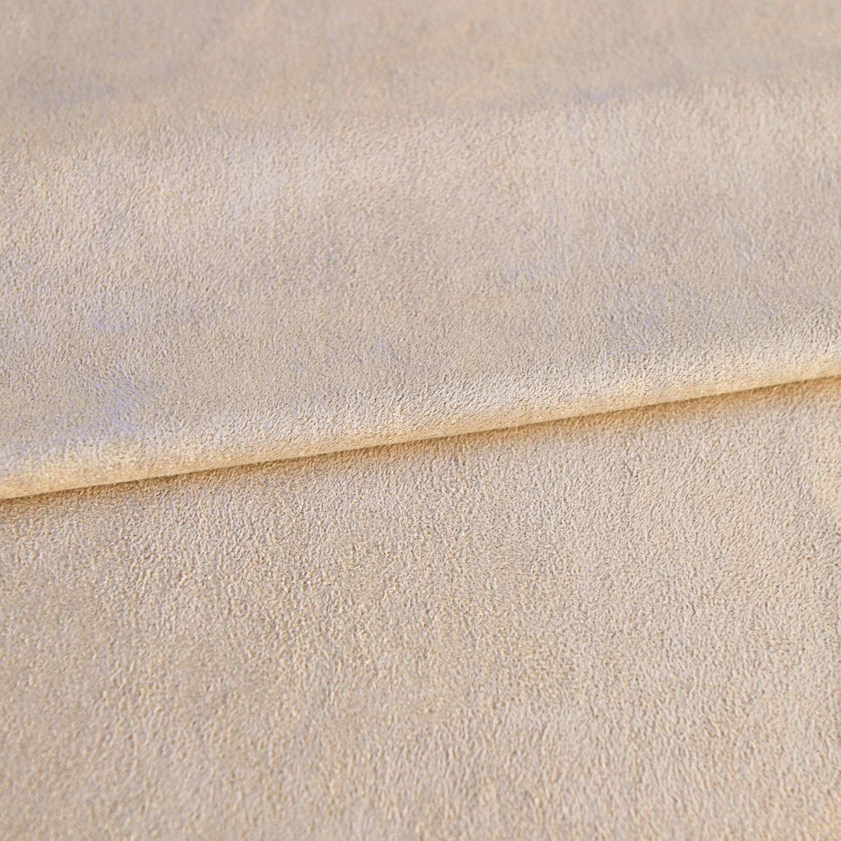 Tissu suédine unie - Ecru