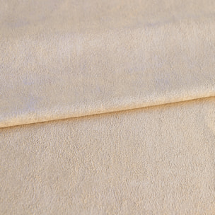 Tissu suédine unie - Ecru