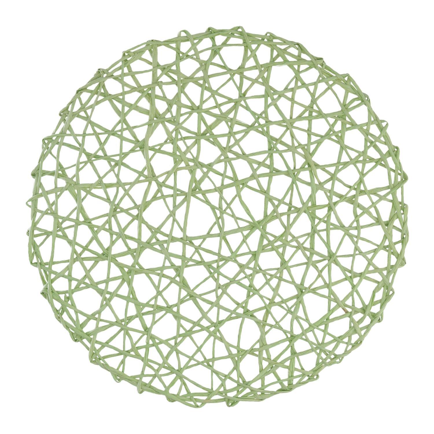 Tovaglietta in carta verde tondo cm ø38