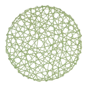 Tovaglietta in carta verde tondo cm ø38