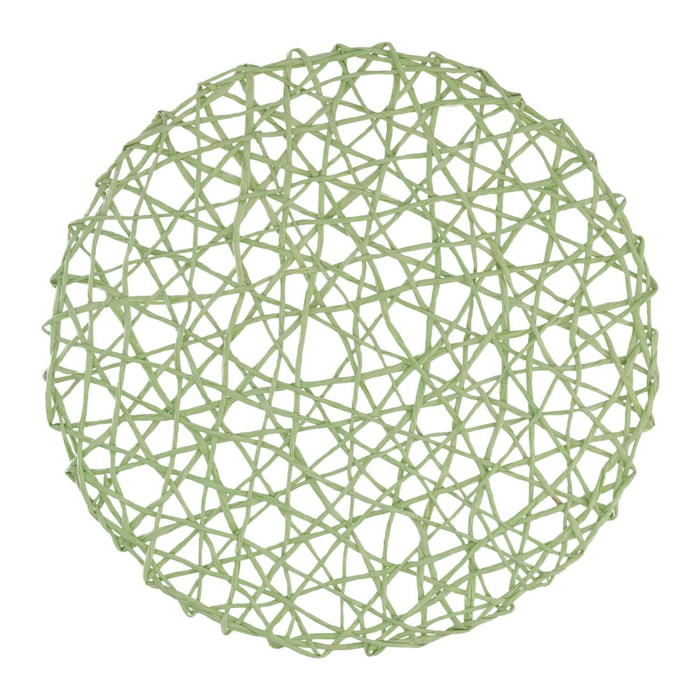 Tovaglietta in carta verde tondo cm ø38