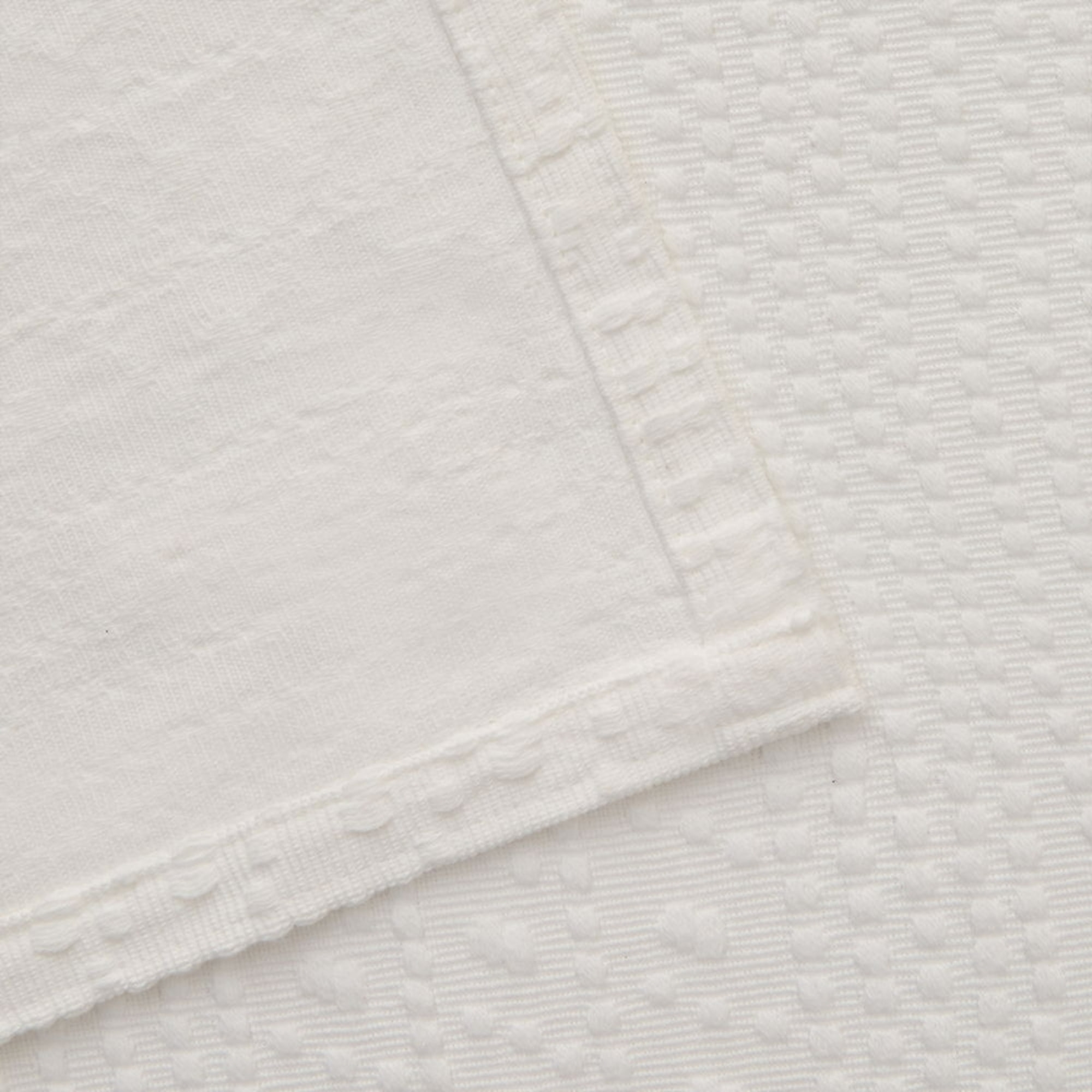 Colcha de algodón Jacquard Drite color blanco 100% Algodón