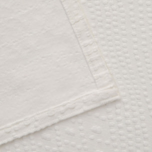 Colcha de algodón Jacquard Drite color blanco 100% Algodón