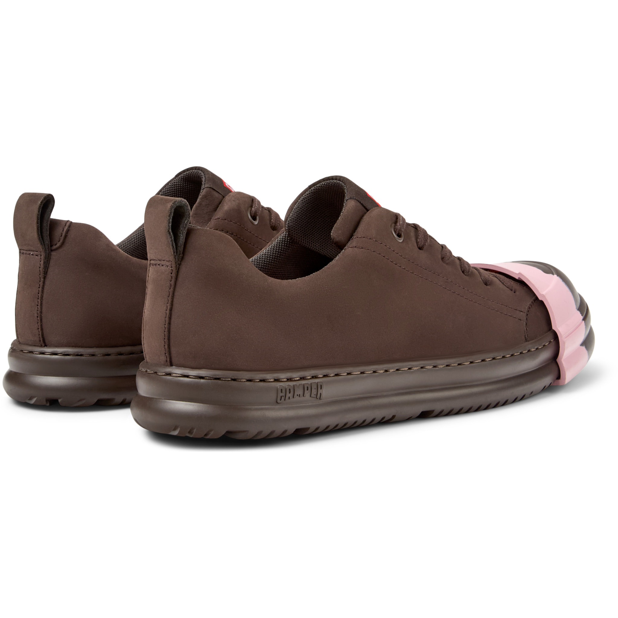 Scarpe stringate - CAMPER Junction Runner - Marrone - Pelle nabuk