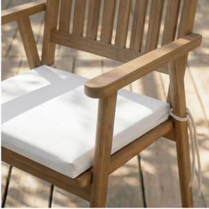 Coussin de siège rembourré Uni Blanc 103 40x40x5 cm