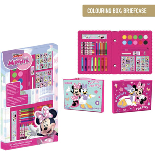 Set Papelería Coloreable Caja Minnie