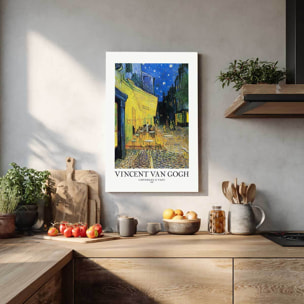 Tableau de Café d'Arles terrasse la nuit Tableau alu Dibond