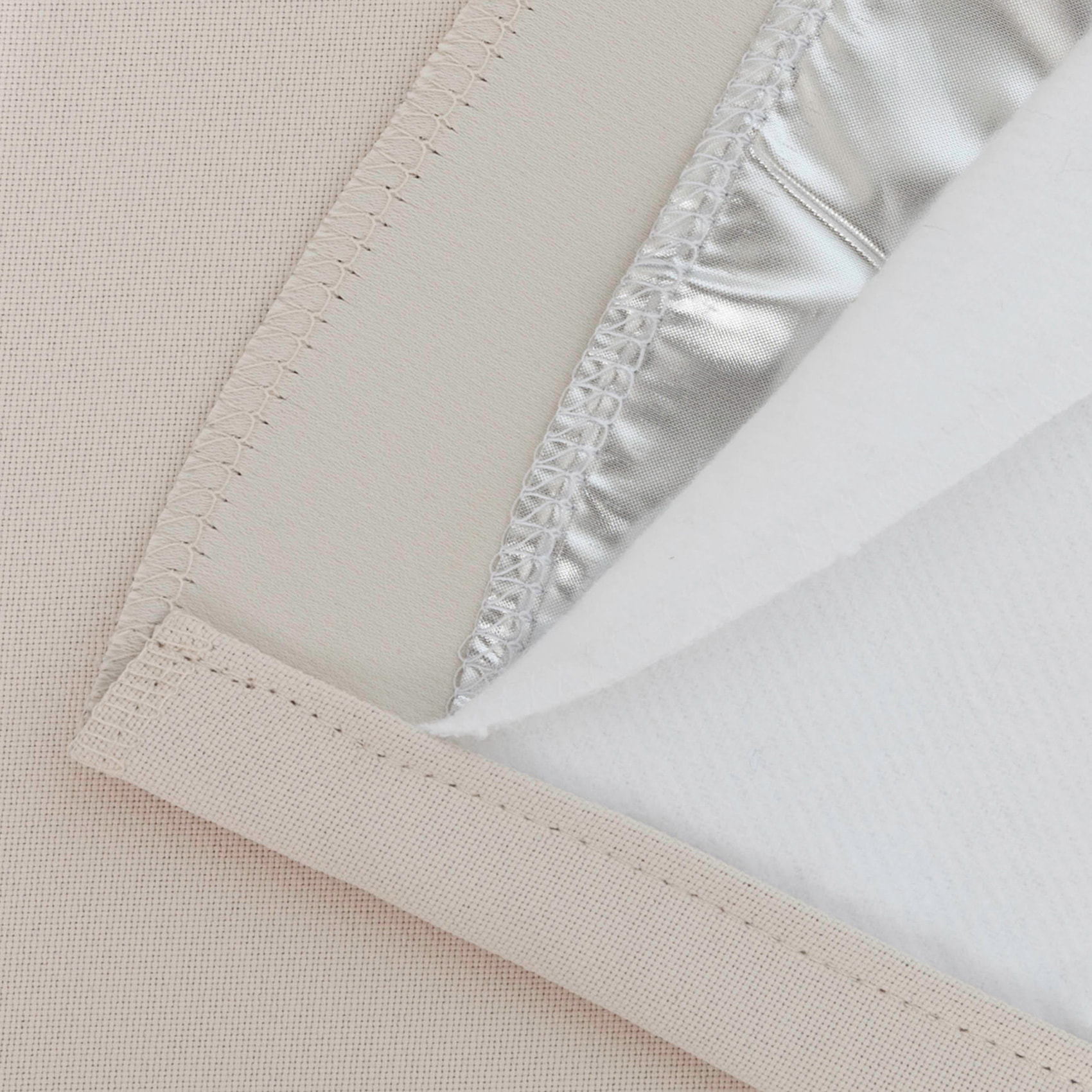 Rideau Grande hauteur Phonique Thermique et Occultant 'Moondream' - Beige