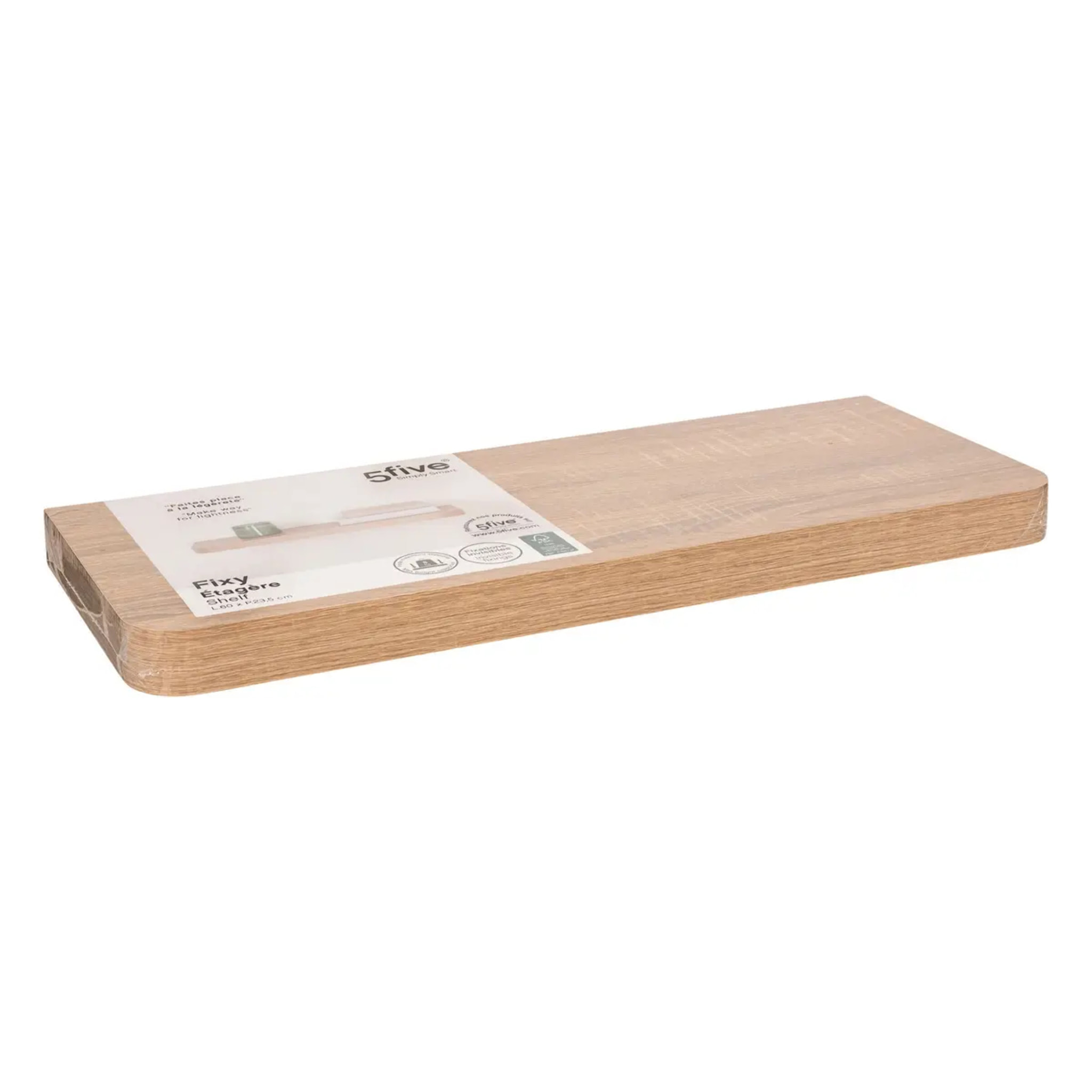 Étagère "Fixy" arrondie beige 60x23,5cm