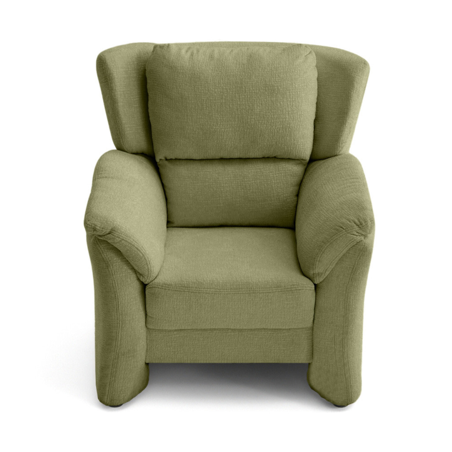 Bastille - fauteuil en tissu velours relief - Vert