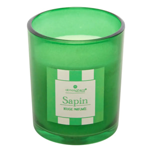 Bougie parfumée cracker 89 gr avec pot en verre assorti