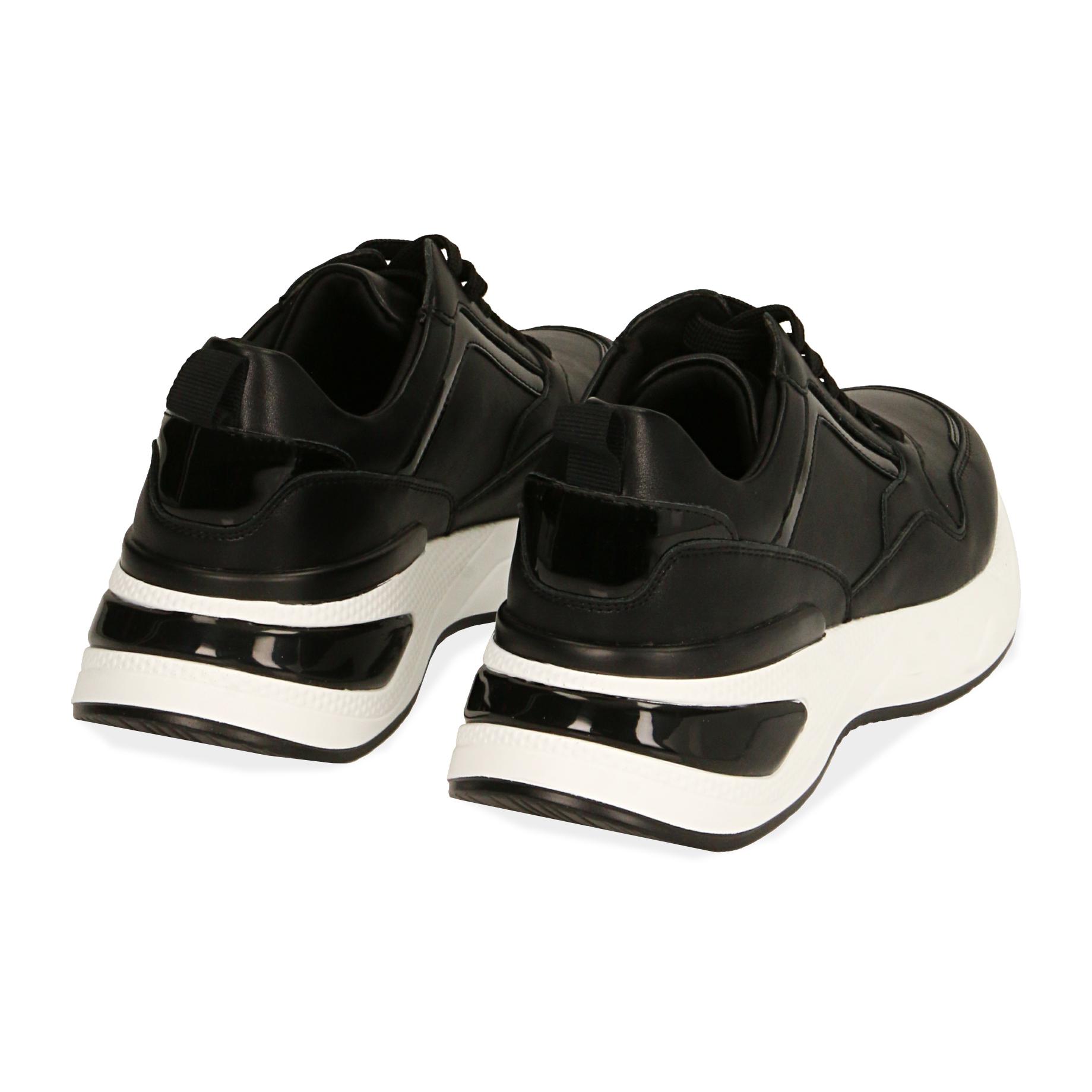 Sneakers nere, zeppa 5 cm