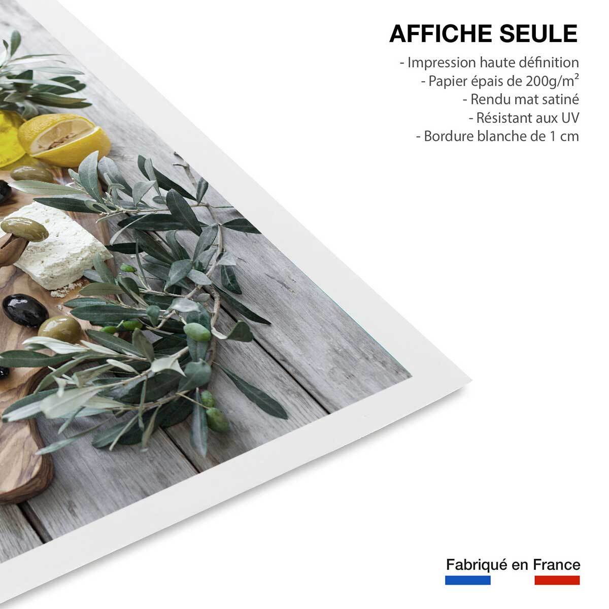 Poster régime crétois Affiche seule