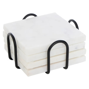 4 dessous de verre L11,5xp11,5xH5,5cm