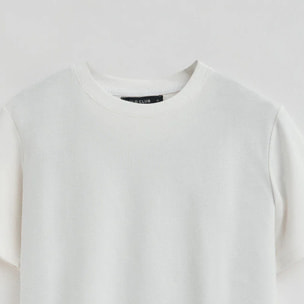 Camiseta Amore blanca con parche personalizado Polo Club