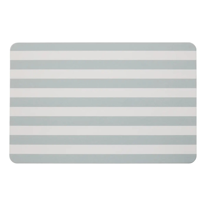 Tapis de bain Strio 39x60cm rayures vert céladon en diatomite