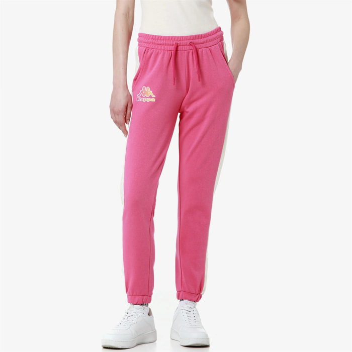 Pantaloni Kappa Donna LOGO FESIA Rosa