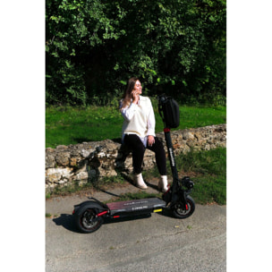 URBANGLIDE eCross Pro  – Trottinette Électrique – 50 km d'Autonomie – Tout-Terrain 10" – Suspensions Avant/Arriè