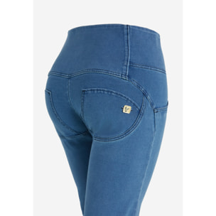 Jeggings push up WR.UP® flare vita alta in cotone organico
