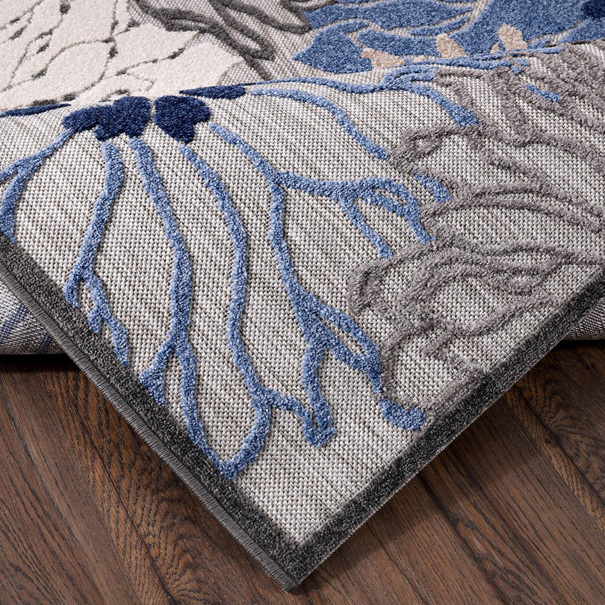 Tapis extérieur tissé kilim rectangle MEKO