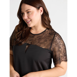 Fiorella Rubino - Vestito con pizzo - Nero