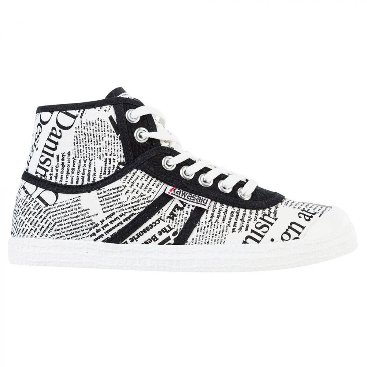 Zapatillas Sneaker para Mujer - KAWASAKI News Paper Canvas Boot K202413 1002 White