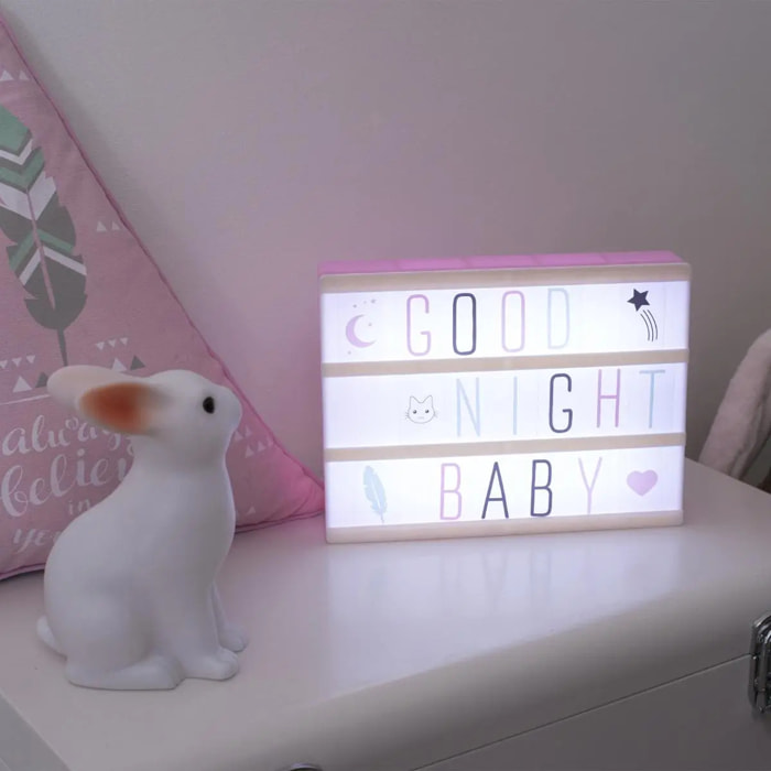 Lampe boîte lumineuse enfant H15 cm