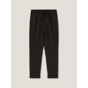 Motivi - Joggers holgados de punto milano - Negro