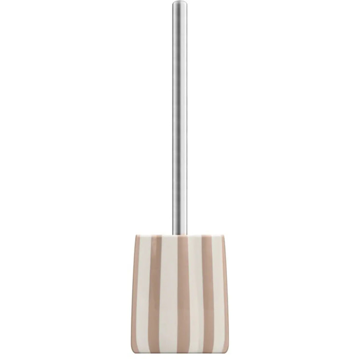 Brosse wc Strio rayures rose