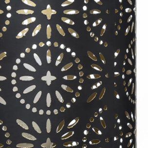 Lampe "Gypsy" noire - métal ajouré H21.5 cm