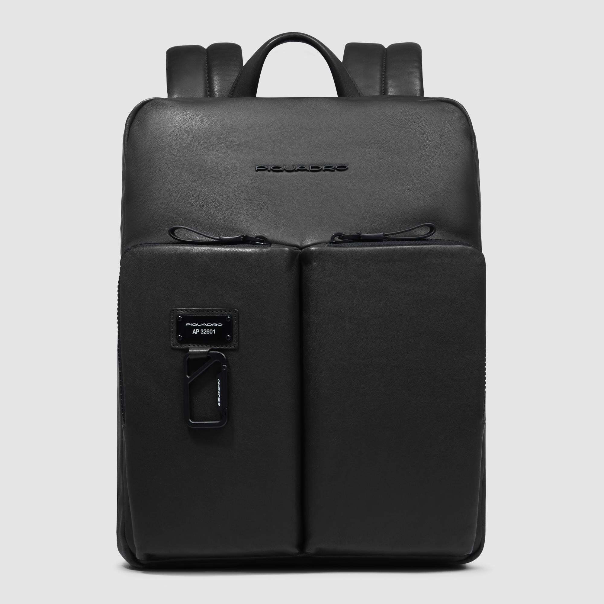Piquadro Zaino uomo sottile porta pc 14", espandibile