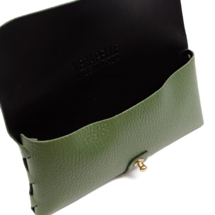 Argelato mini borsa / portafoglio donna. Dollaro in vera pelle.