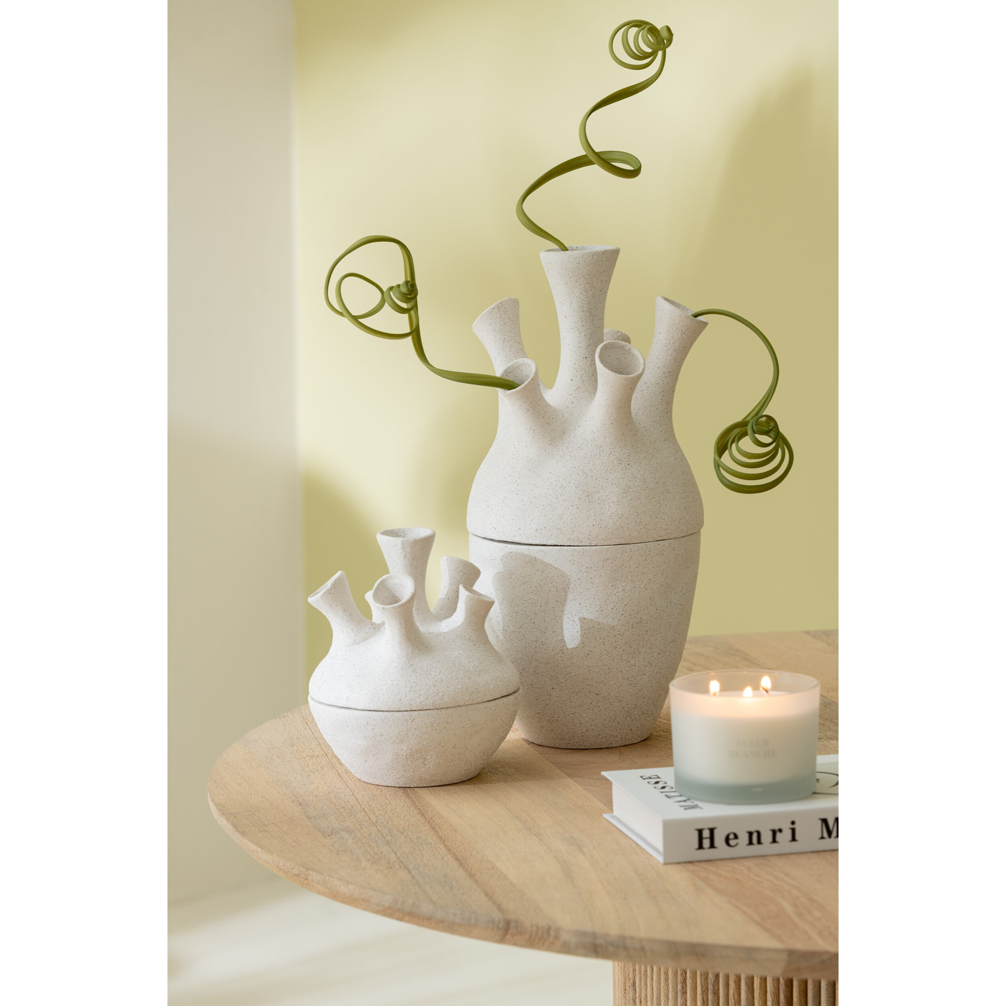 J-Line vase Corail - céramique - blanc - large