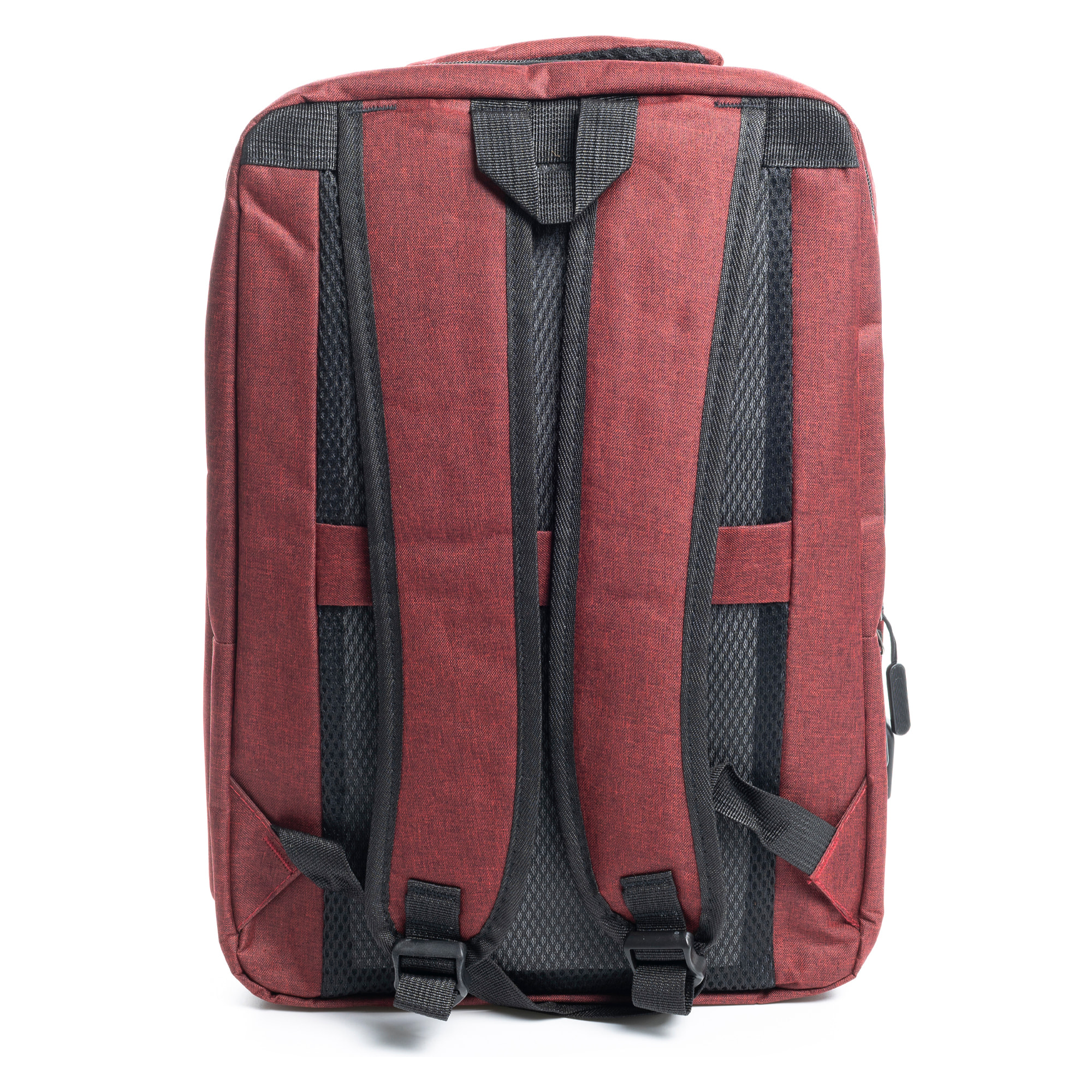 Zaino da cabina multiscomparto, porta laptop 17". Adattabile a Trolley. Presa USB esterna nascosta.