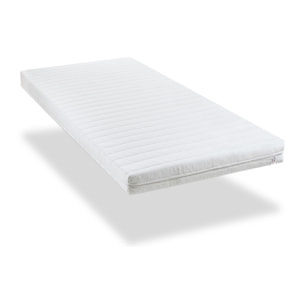 Matelas Egio, 12 cm, Latex Synthétique, Soutien Ferme, Déhoussable, Aération Optimale, Fabrication Française