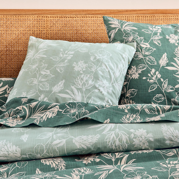 Taie d’oreiller percale de coton végétal - Vert