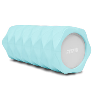 Rodillo foam roller azul FITFIU entrenamiento yoga pilates espuma EVA