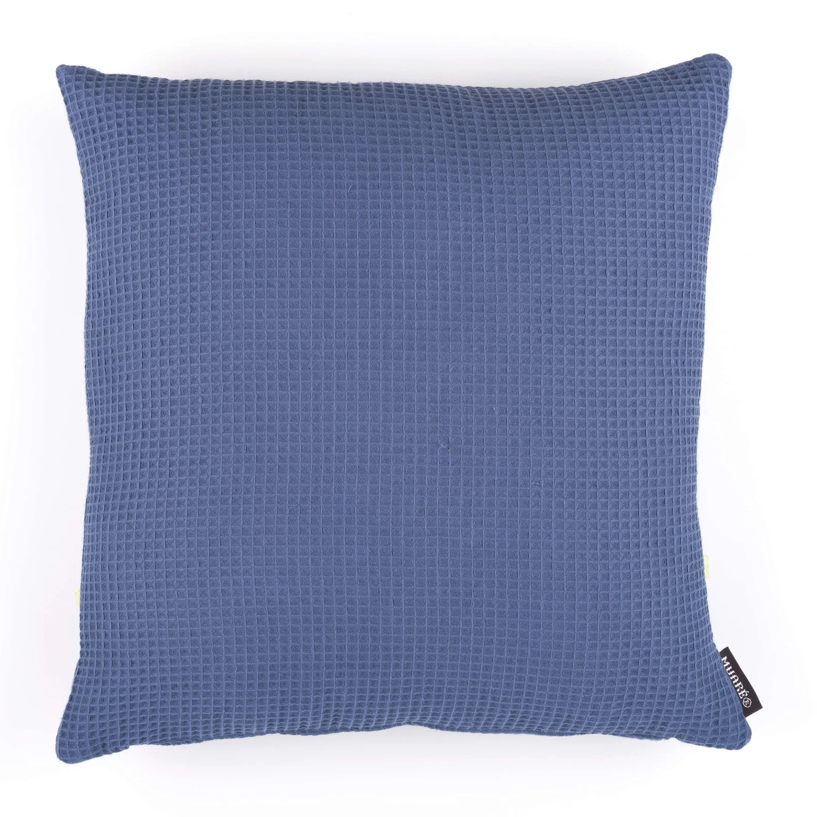 Housse de coussin Waffle Bleu Majolica 50x50 cm