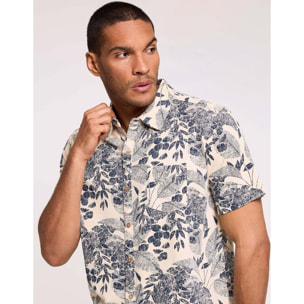 Camisa Manga Corta Beige - Sulimi