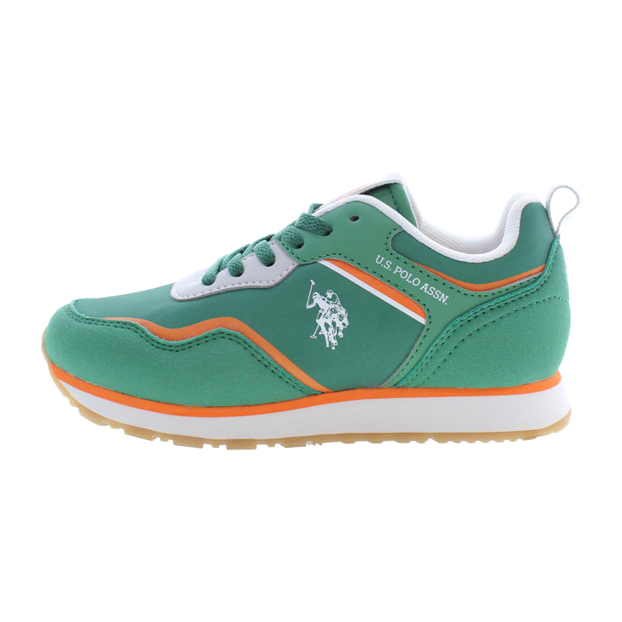 Sneakers U.S. Polo Assn Military Green-Orange