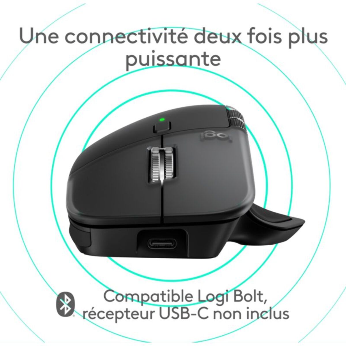 Souris sans fil rechargeable LOGITECH MX Master 4 Mac Noir