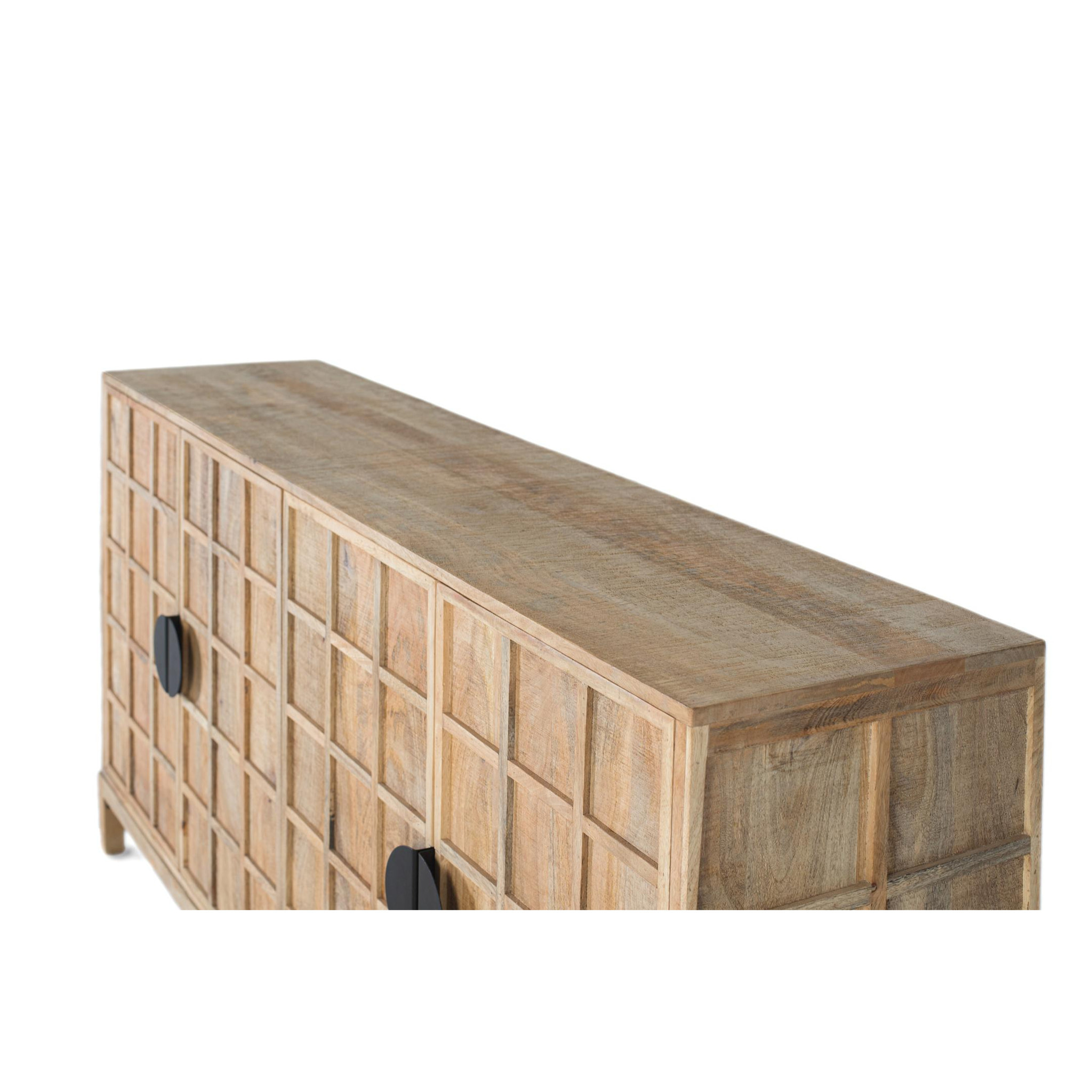 Aparador de Madera de Mango Estilo Japandi